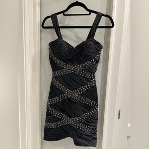 Sexy black cross cross dress